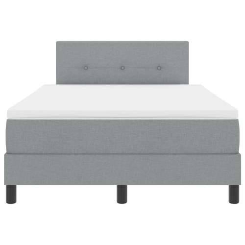 Krevet s box spring sustavom s madracem svijetlosiv 120x190 cm tkanina Cijena