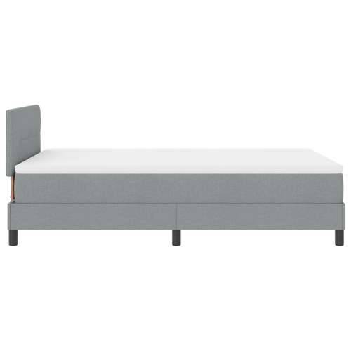 Krevet s box spring sustavom s madracem svijetlosiv 120x190 cm tkanina Cijena