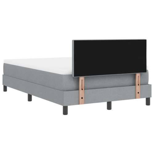 Krevet s box spring sustavom s madracem svijetlosiv 120x190 cm tkanina Cijena