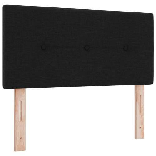 Box Spring krevet s madracem Crni 120x190 cm Tkanina Cijena