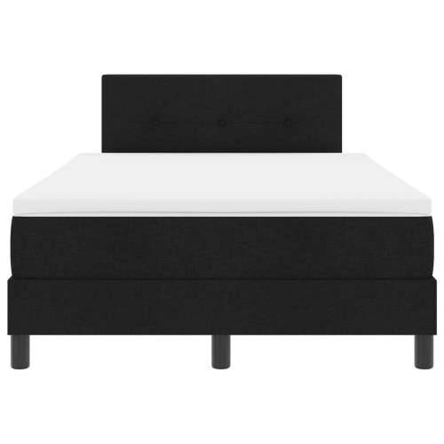 Box Spring krevet s madracem Crni 120x190 cm Tkanina Cijena