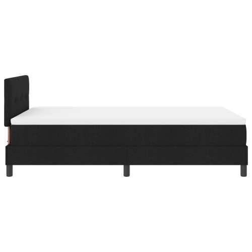 Box Spring krevet s madracem Crni 120x190 cm Tkanina Cijena