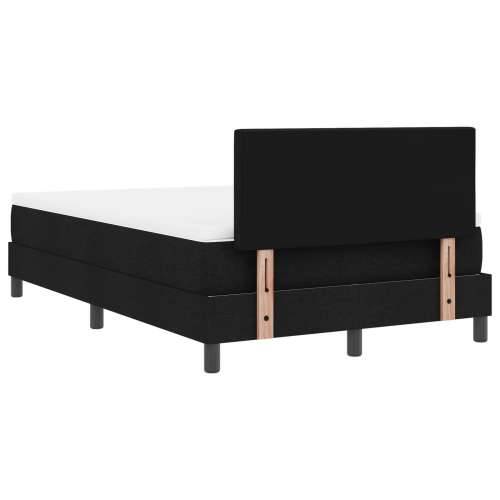 Box Spring krevet s madracem Crni 120x190 cm Tkanina Cijena