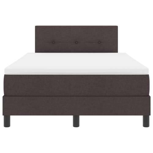 Box Spring Krevet s Madracem Tamno Smeđi 120x190 cm Tkanina Cijena