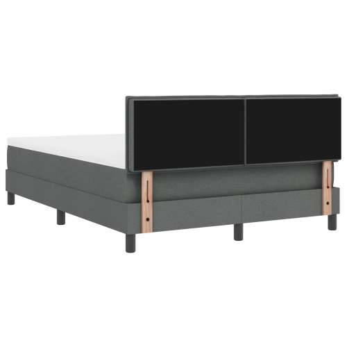 Krevet s box springom s madracem tamno sivi 140x200 cm tkanina Cijena