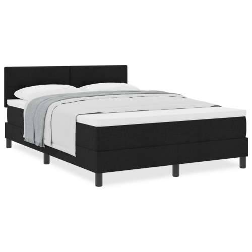 Box Spring Krevet s Madracem Crni 160x200 cm Tkanina Cijena