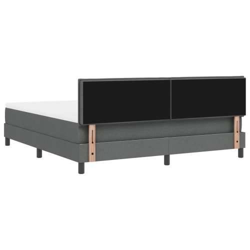 Krevet s box springom s madracem Tamnosivi 180x200 cm Tkanina Cijena