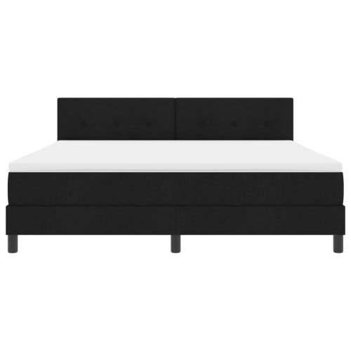 Box Spring krevet s madracem Crni 180x200 cm Tkanina Cijena
