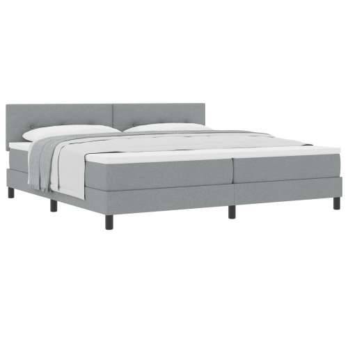 Krevet s podlogom s madracem svijetlosiv 200x200 cm tkanina Cijena