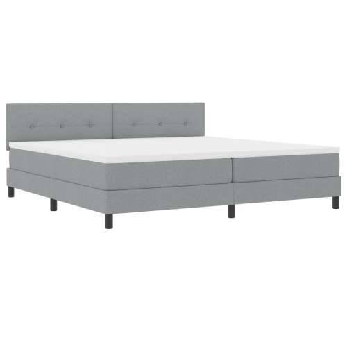 Krevet s podlogom s madracem svijetlosiv 200x200 cm tkanina Cijena