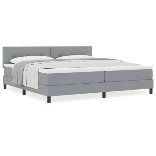 Krevet s podlogom s madracem svijetlosiv 200x200 cm tkanina Cijena