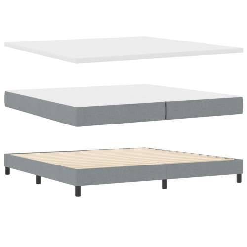 Krevet s podlogom s madracem svijetlosiv 200x200 cm tkanina Cijena