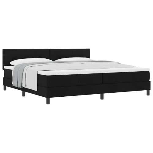 Box Spring Krevet s Madracem Crni 200x200 cm Tkanina Cijena
