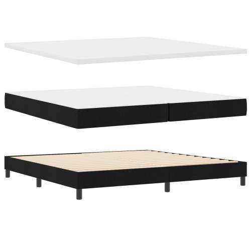 Box Spring Krevet s Madracem Crni 200x200 cm Tkanina Cijena