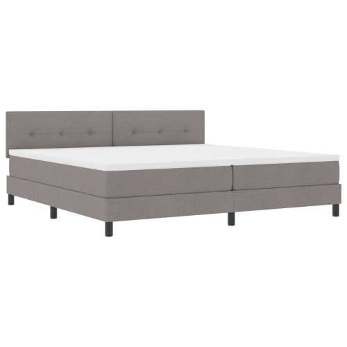 krevet s box springom s madracem taupe 200x200 cm tkanina Cijena