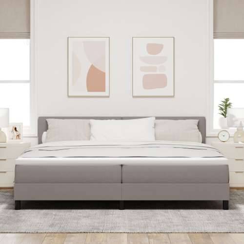 krevet s box springom s madracem taupe 200x200 cm tkanina Cijena