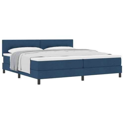 Box Spring Krevet s Madracem Plavi 200x200 cm Tkanina Cijena