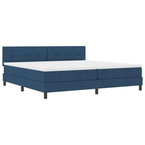 Box Spring Krevet s Madracem Plavi 200x200 cm Tkanina Cijena
