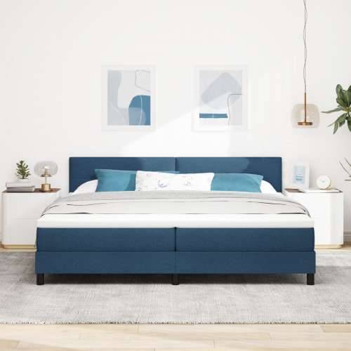 Box Spring Krevet s Madracem Plavi 200x200 cm Tkanina Cijena