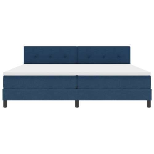 Box Spring Krevet s Madracem Plavi 200x200 cm Tkanina Cijena