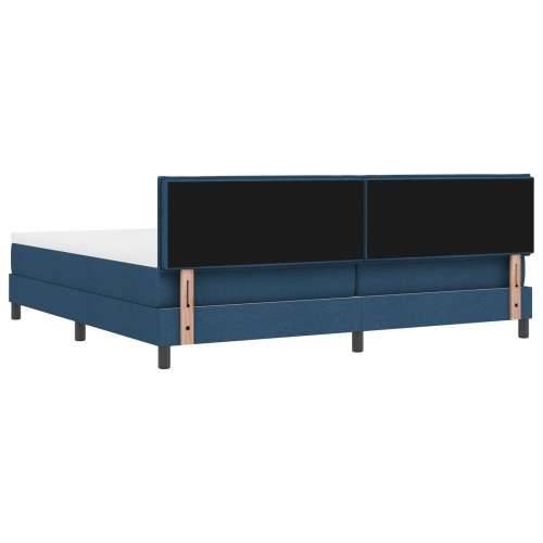 Box Spring Krevet s Madracem Plavi 200x200 cm Tkanina Cijena