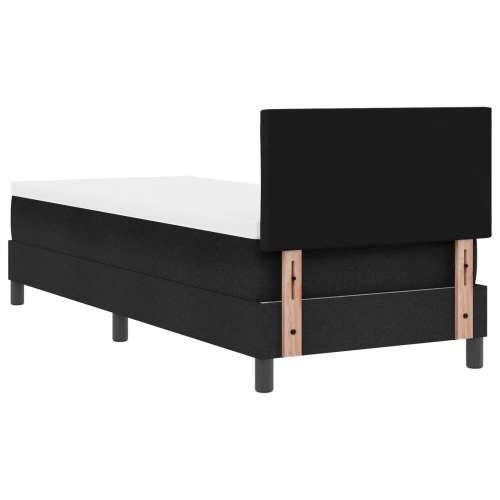 Box Spring krevet s madracem crni 80x200 cm tkanina Cijena