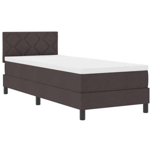 Krevet s kutijom opruga s madracem tamnosmeđi 80x200 cm Cijena