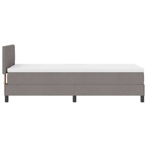 krevet s kutijom s madracem taupe 80x200 cm tkanina Cijena