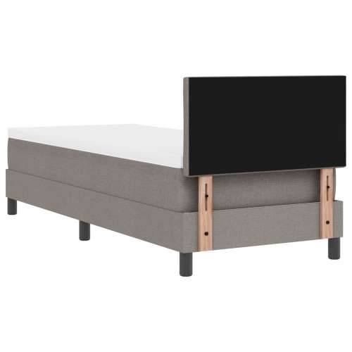 krevet s kutijom s madracem taupe 80x200 cm tkanina Cijena