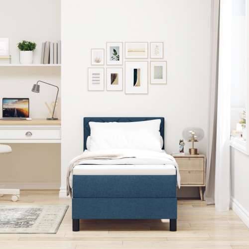 Box Spring Krevet s Madracem Plavi 80x200 cm Tkanina Cijena