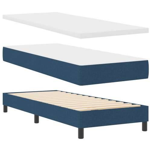 Box Spring Krevet s Madracem Plavi 80x200 cm Tkanina Cijena