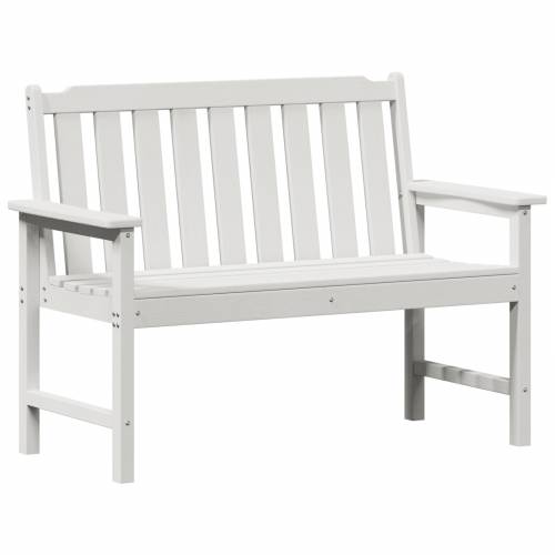 vrtna klupa bijela 120 cm HDPE Cijena