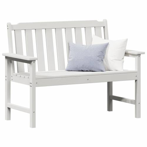 vrtna klupa bijela 120 cm HDPE Cijena