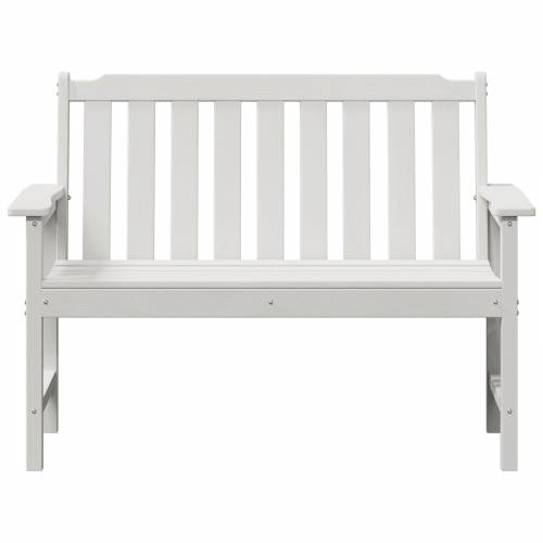 vrtna klupa bijela 120 cm HDPE Cijena