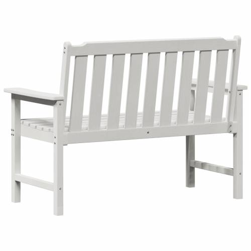 vrtna klupa bijela 120 cm HDPE Cijena