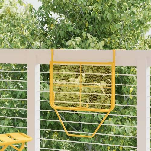 Sklopivi viseći stol za balkon u boji senfa - 60x40 cm, čelik Cijena