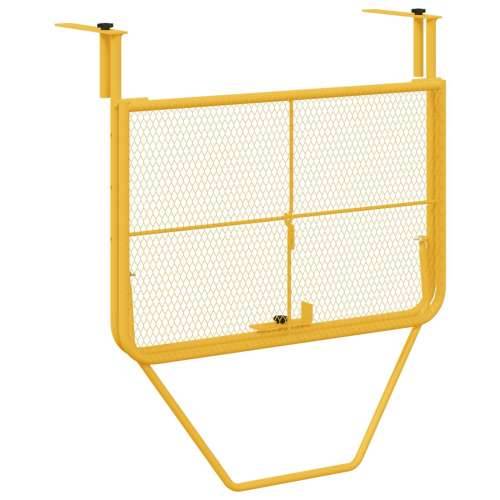 Sklopivi viseći stol za balkon u boji senfa - 60x40 cm, čelik Cijena