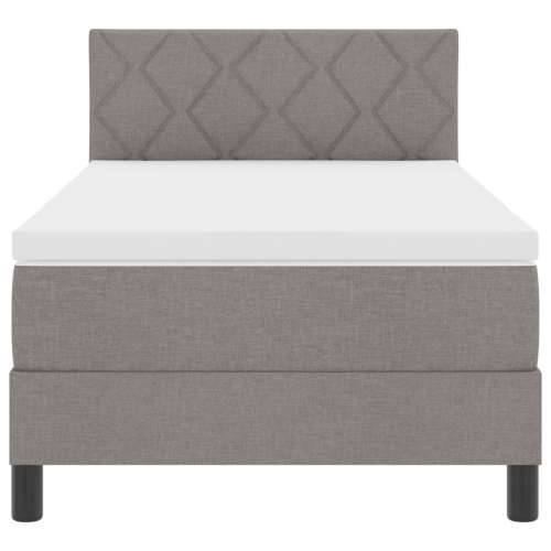 Box Spring Krevet s Madracem Taupe 100x200 cm Tkanina Cijena