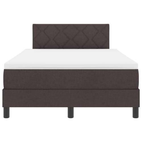 Box Spring krevet s madracem tamno smeđi 120x190 cm tkanina Cijena