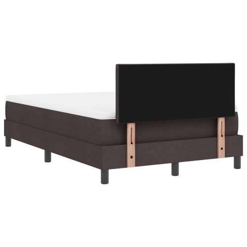 Box Spring krevet s madracem tamno smeđi 120x190 cm tkanina Cijena