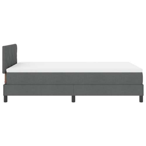 Box Spring Krevet s Madracem Tamno Siva 120x200 cm Tkanina Cijena