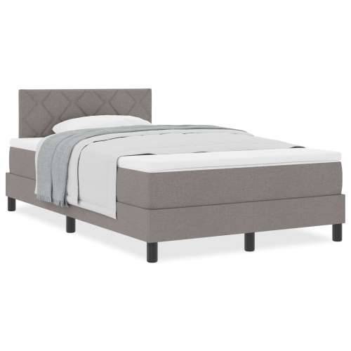 Box Spring Krevet s Madracem Taupe 120x200 cm Tkanina Cijena