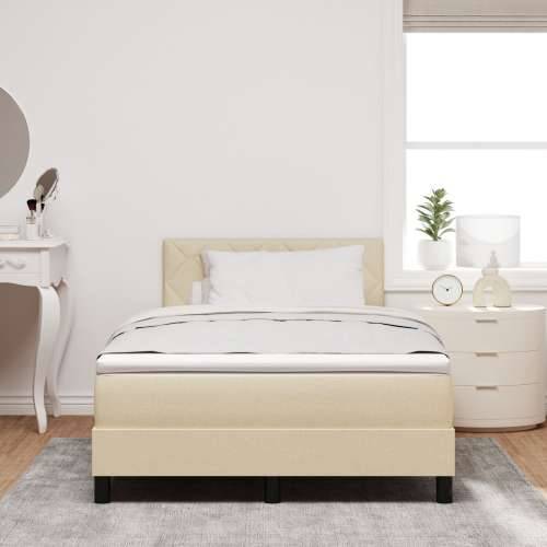 Krevet s box spring sustavom i madracem krem 120x200 cm Tkanina Cijena