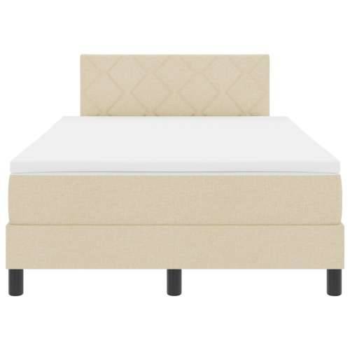 Krevet s box spring sustavom i madracem krem 120x200 cm Tkanina Cijena