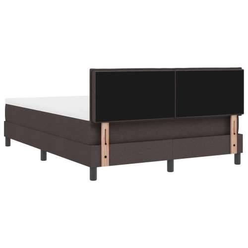 Box Spring Krevet s Madracem Tamnosmeđi 140x190 cm Tkanina Cijena