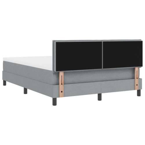 Box Spring Krevet s Madracem Svjetlosiva 160x200 cm Tkanina Cijena
