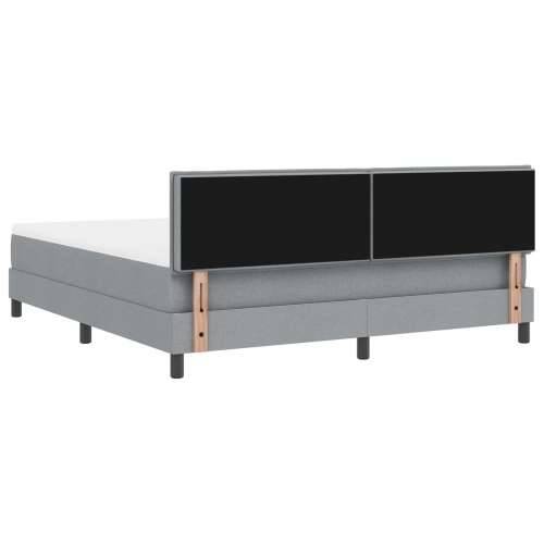 Box Spring Krevet s Madracem Svijetlo Siva 180x200 cm Tkanina Cijena