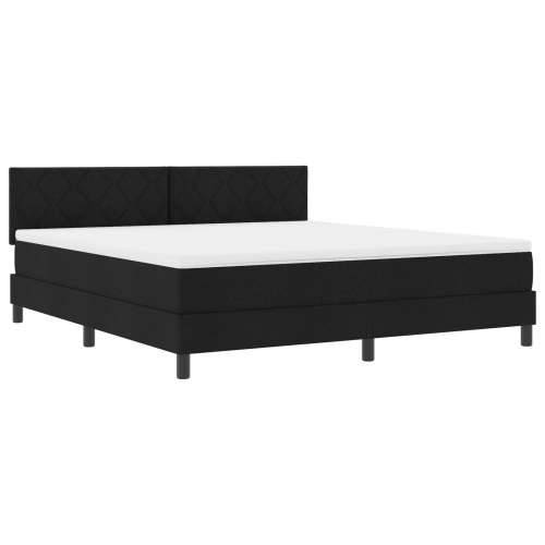 Krevet s podnicom i madracem Crna 180x200 cm Tkanina Cijena