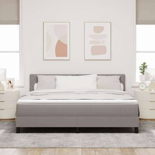 Krevet s box springom i madracem taupe 180x200 cm tkanina Cijena