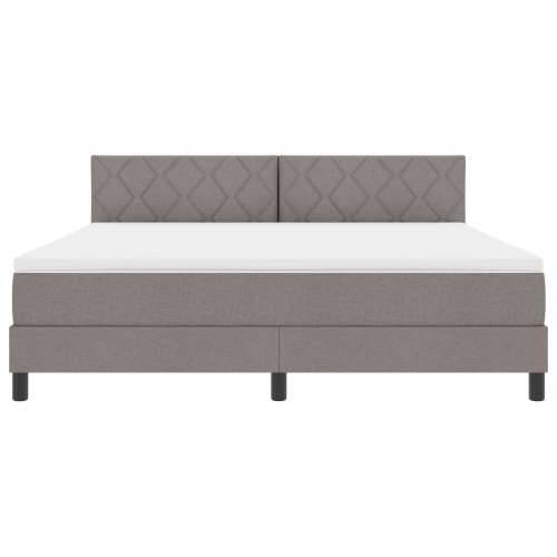 Krevet s box springom i madracem taupe 180x200 cm tkanina Cijena